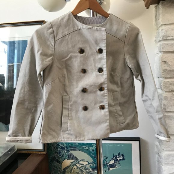 Light Grey Blazer - atelier b. Made in Montreal. - Picture 3 of 6